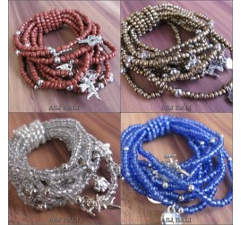 bali stretch beads bracelet charms fashion
