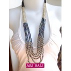 fashion necklaces 3color beading charms combinations