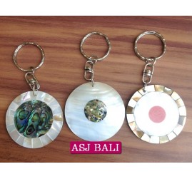 3model seashells keychain rings handmade bali