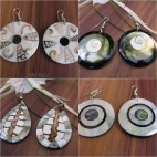 4model seashells earrings handmade design