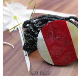 bracelets beads pendant seashells stretch resin
