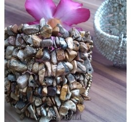 stones beads cuff bracelets color organic bali