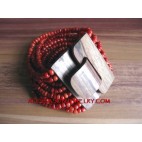 Red Coloring Bead Clasps