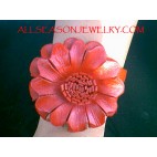 Women Fashion Leather Flower