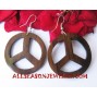Earring Wooden Natural