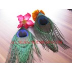 Peacock Feather Earring