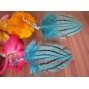 Turquoise Feather Earring