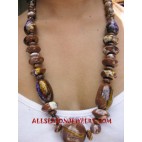 Brown Wooden Necklaces