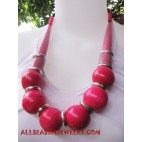 Casual Wooden Necklace