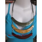 Triangle Wood Necklaces
