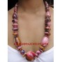 Necklace Wooden Painted
