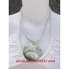 Carving Seashell Necklace