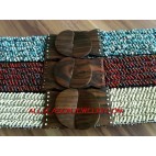 Handmade Wood Clasps Belt