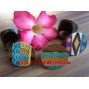 Wooden Hand Painted Rings Bali Design