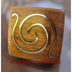 Stainless Ring Wooden