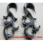 Carvings Horn Earrings