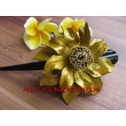 Carving Leather Hair Flower