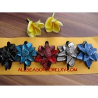 Mix Leather Hair Slide Pack