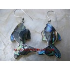Abalone Silver Earrings