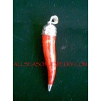 Red Coral Pendant Silver925