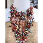 mix stone necklaces beads handmade artist design
