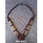 cow bone necklaces solid color tribal design