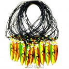 rasta surf board pendant necklace wood from bali