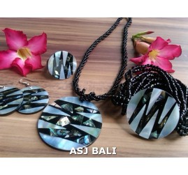 bali seashells resin necklaces sets bracelets rings earrings
