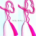 necklaces tassels pendant long seeds beads stone 2colors bali