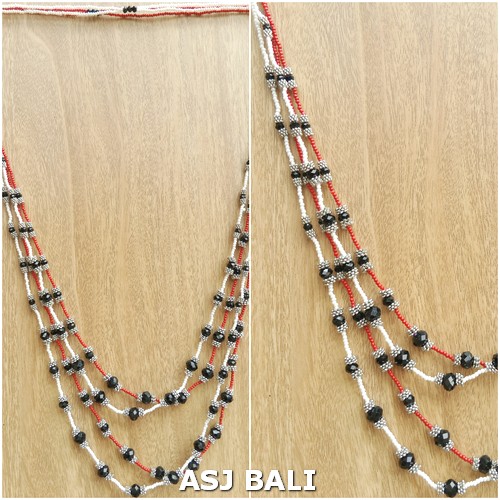 2color seeds beads necklaces fashion mix design casandra