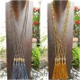 bali budha head handmade bronze tassels necklace pendant bead
