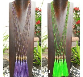bali budha head medium necklaces tassels pendant fashion accessories